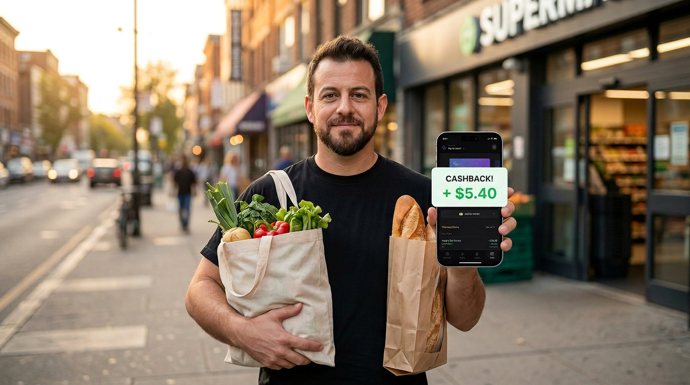 Cashback EtherFi no supermercado